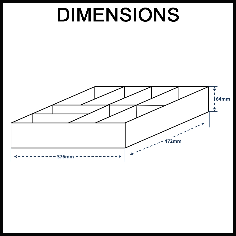 Stainless steel cutlery drawer dimensions